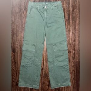 Girls Art Class Adjustable Waist Denim Cargo Jeans Size 8